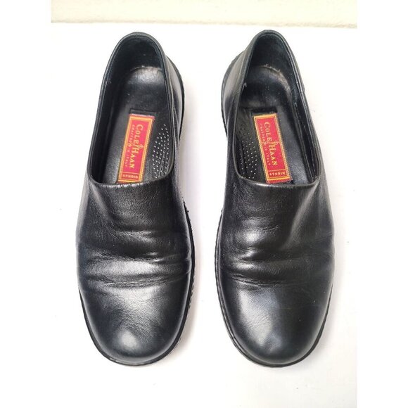 Cole Haan Women's Leather Slip-On Shoes Size 7 B Black Comfortable Casual Wear - Picture 1 of 10